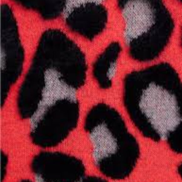 TORRID Pink Black Leopard Chunky Sweater - Picture 3 of 5